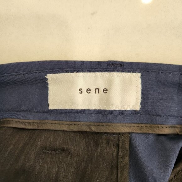 Sene Pants Mens 36x31 Blue Flex Tech Stretch Dress Slacks Traveler Tailored Golf - Picture 6 of 11